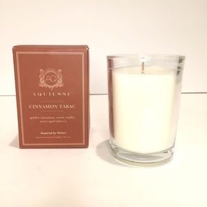 Aquiesse Cinnamon Tabac Candle hand poured in USA , new 6.5 oz ( 4" high)